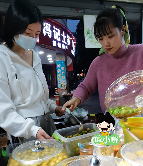 河南酸小嘢酸野专卖店腌水果酸野的配方与配料